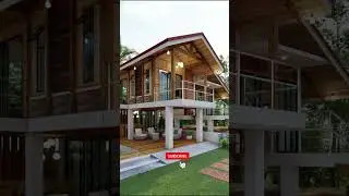 Современный дизайн дома в национальном стиле / Дом отдыха #metdesign #nativehouse #amakanhouse #shorts