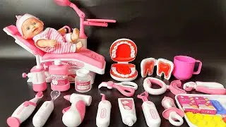 39 Minutes Satisfying with Unboxing Dentist Toys Kit, Pink Bunny Laundry Set ASMR | Review Toys