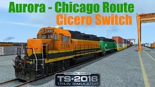 The Racetrack: Aurora - Chicago Route DLC | CD GP38-2 ►Train Simulator 2016 [Cicero Switch]