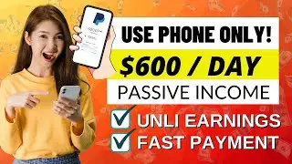 EARN $600/DAY USING FREE APPS | Using Phone ONLY!🤯 #passiveincome #sidehustle #makemoneyonline