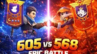 Epic SvS battle with 568 (Sun Banner) Burning & fighting for Castle #605 #gaming #whiteoutsurvival 