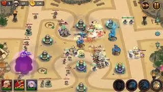 Realm Defense World 3 | Level 74 | Weak Heroes | Legendary Mode | No Spells | Sunstorm Sands