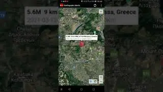 5.6 Earthquake Verdikoussa, Greece 3-12-21