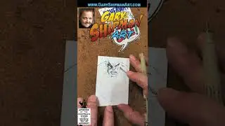 #420 Artist Gary Shipman Draws Marvel Comics Red Hulk Sketch Card Art