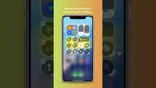 How to Add Controls to Control Center for iPhone. #smartphone #tech #shorts