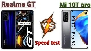 🔥Realme GT Vs Mi 10T pro🔥| Gaming speed test | Pubg comparison #shorts #realme #xiaomi #mi10t #pubg