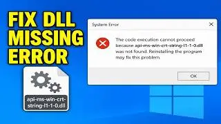 How To Fix api-ms-win-crt-string-l1-1-0.dll Missing Error