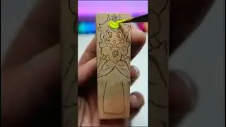 DraWing BUT On Jenga Blocks With POSCA Markers, SatiSfyiNg Part 1 👀🎨 #painting #art #shorts