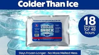 Cooler Shock Reusable Ice Packs for Cooler - Longer Lasting Than Ice Freezer Packs