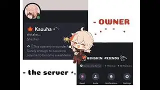DISORD FANDOM: GENSHIN IMPACT (ALSO OTHER FANDOMS)
