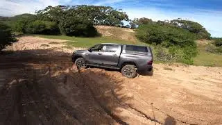 Toyota Hilux Legend 50 enjoying a bit of a sand drive