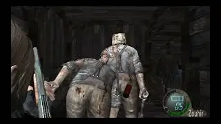 Resident Evil 4 Zouhir in Hell mod! Удачно убил 2 Баст! Пример как можно пользоваться лестницей!