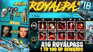 Free Upgrade Gun & Old Season Reward | A16 RP 1 To 100 RP Rewards | Old Season 4 Face & Beard |PUBGM