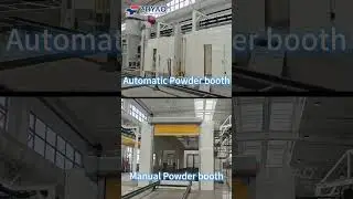 New Power and free powder coating line trial run onsite #metalcoating  #zhyao