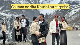 Sissu manali ❤️ ch kiti anniversary 🥰🥳  enjoy heavy snow ❄️🥶 @mr_mrs_sharma659 