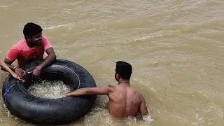 kangsawati river (west Bengal ) at Jhargram with full current