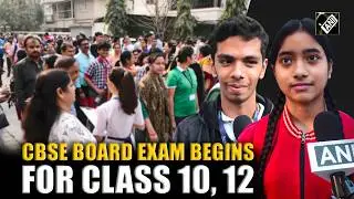 Students arrive at school premises as CBSE Class 10 ,12 Board Exams for 2026 commence today