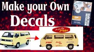 How to make a Stranger Things Surfer Boy Van with Waterslide Decals