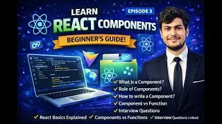 React JS Lecture 3 | Components & Functions Explained in Hindi