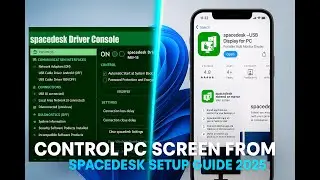 Control Your PC from Phone or Tablet! | SpaceDesk 2025 Full Setup Guide