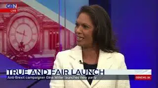 Gina Miller discusses launching a new political party, True and Fair