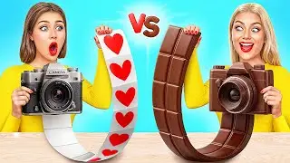 Desaf&iacute;o De Comida Real vs. De Comida Chocolate | Batalla Comestible por Choco DO