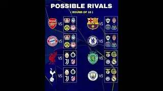 Champions League Round of 16&hellip; these possible matchups are INSANE 😮🔥 #football #shorts