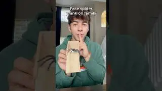 Fake Spider Prank on Family 🕷️ @YoMariah @YoMamaJenny @YoTonyDad