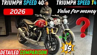 2026 New Triumph Speed 400 vs Triumph Speed T 4 | Detailed Comparison | Value For Money Variant ? 