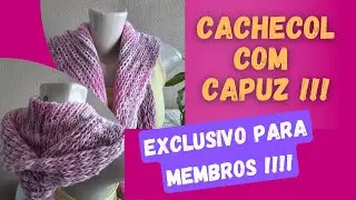 Cachecol infantil com Capuz!! tear linear!!
