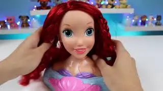 disney princess ariel bath time hair styling head playset