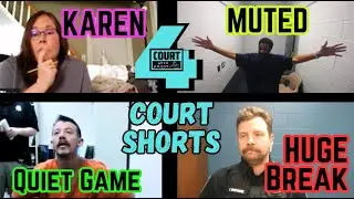 Court Shorts * Drunk Karen? *  Judge Must Mute *  Silent Treatment * HUGE Break In Traffic Court