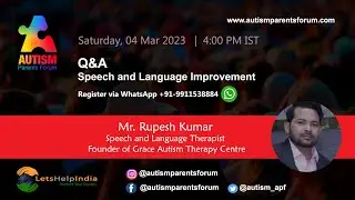 Q&A Speech and Language Improvement - Autism Parents Forum