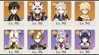 8 Level 90 Geo Characters VS Spiral Abyss Floor 12 (Shenhe Release) - Genshin Impact