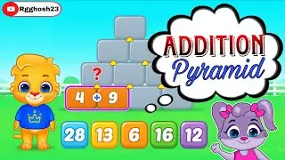 Addition Pyramid 🌟Math Kid's 😁 Education Game For Kids 😀 Rgghosh23 🌟#trending #viral #maths #games 