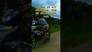 Sniper v2 all stock vs. Xrm fi 57mm, stock ecu, stock head