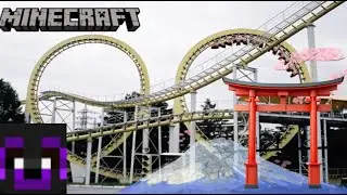 Double Loop: A Minecraft Roller Coaster Recreation