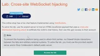 Cross-site WebSocket hijacking | portswigger