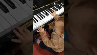 Amazing one year old  Tudor play  piano !