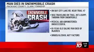 Washtenaw Co. man killed in U.P. snowmobile crash