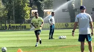 Primer entrenamiento de Vinicius Lima, Raphael Veiga tambi&eacute;n al parejo. El Am&eacute;rica disfruta. 