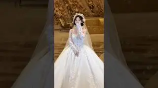 Elegant Princess Bridal Look | Stunning White Wedding Gown Inspiration