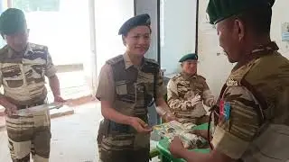 patching ceremony and farewell at Coy HQ Niuland