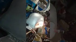 TIG welding of aluminum fasteners into the tank