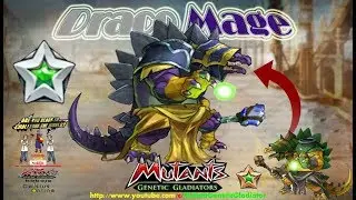 Mutant Genetic Gladiator : Draco Mage Silver Cross Breed