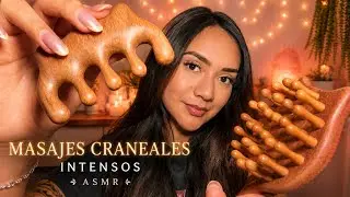 ASMR MASAJES CRANEALES INTENSOS PARA DORMIR AHORA / DOBLE SONIDO RELAJANTE 