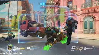 CLONEMAN16 SHOWS HIS INSANE REINHARDT SKILL - OVERWATCH GAMEPLAY SEASON 30 TOP 500