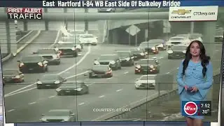 FIRST ALERT TRAFFIC: Crash closes lanes on I-84 west in East Hartford