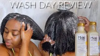 WASH DAY | Maui Moisture Castor and Neem Oil Shampoo & Conditioner Review