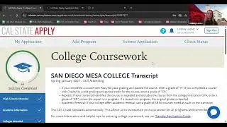 Academic History: College Coursework